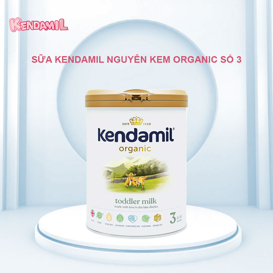 SỮA KENDAMIL NGUYÊN KEM ORGANIC SỐ 3 (12-36 THÁNG)