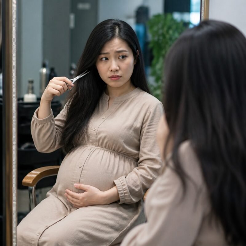 Vì sao nhiều người lo ngại phụ nữ mang thai cắt tóc?
