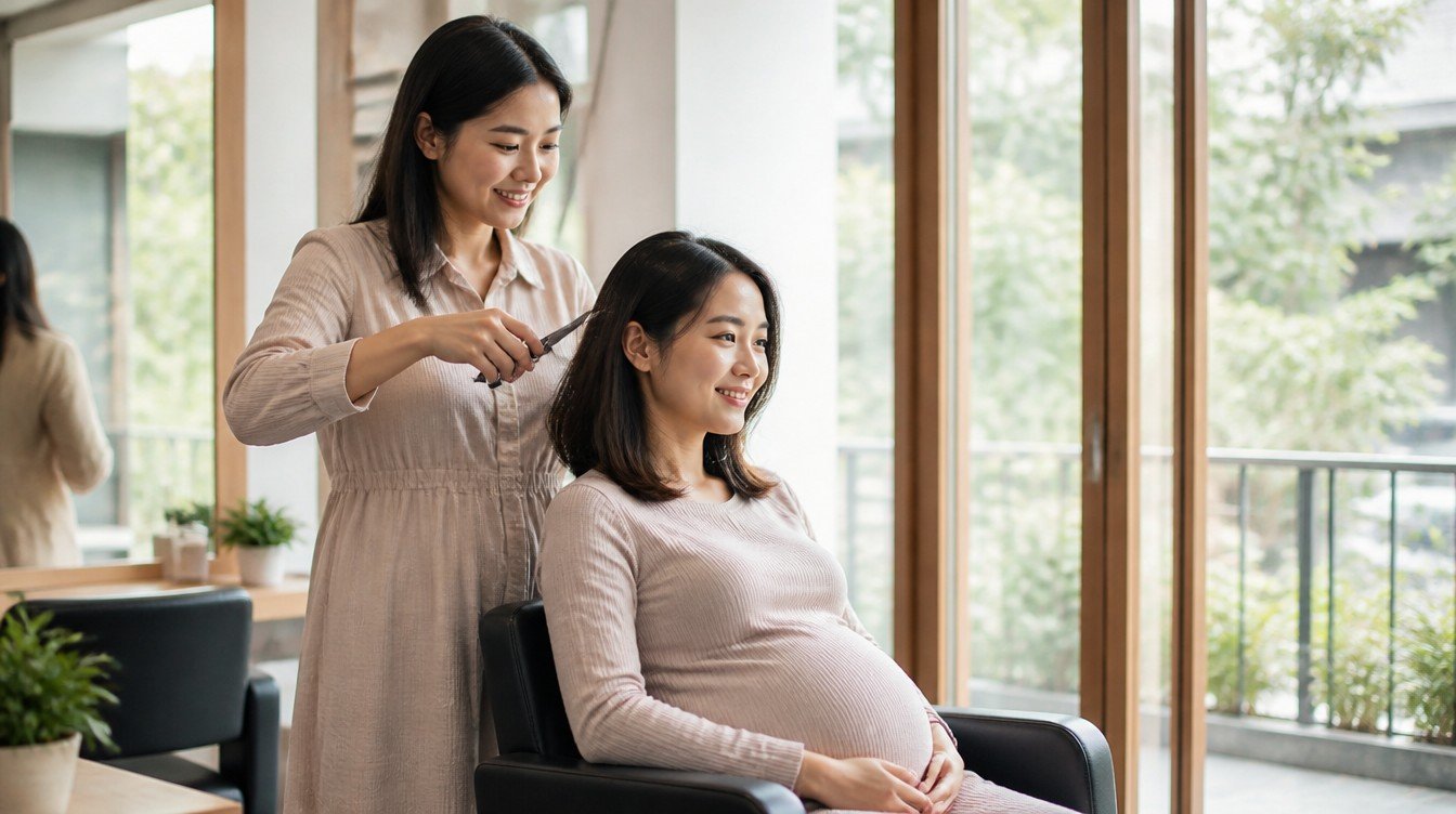 Cẩm nang cắt tóc an toàn dành cho thai phụ